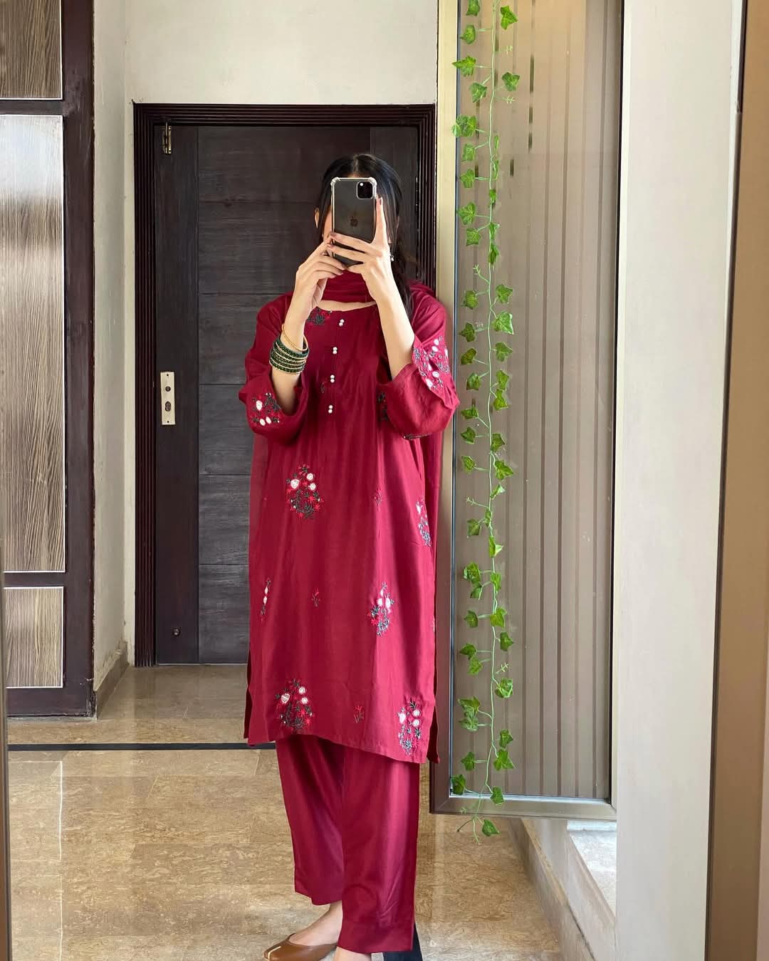 TULIP EMBROIDERED 2-piece Stitched Dress Premium Quality
