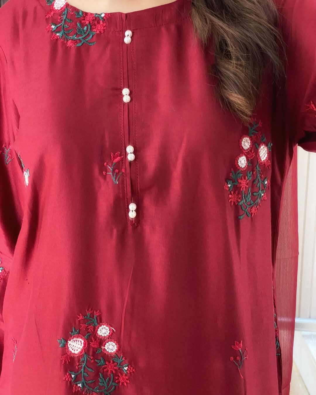 TULIP EMBROIDERED 2-piece Stitched Dress Premium Quality