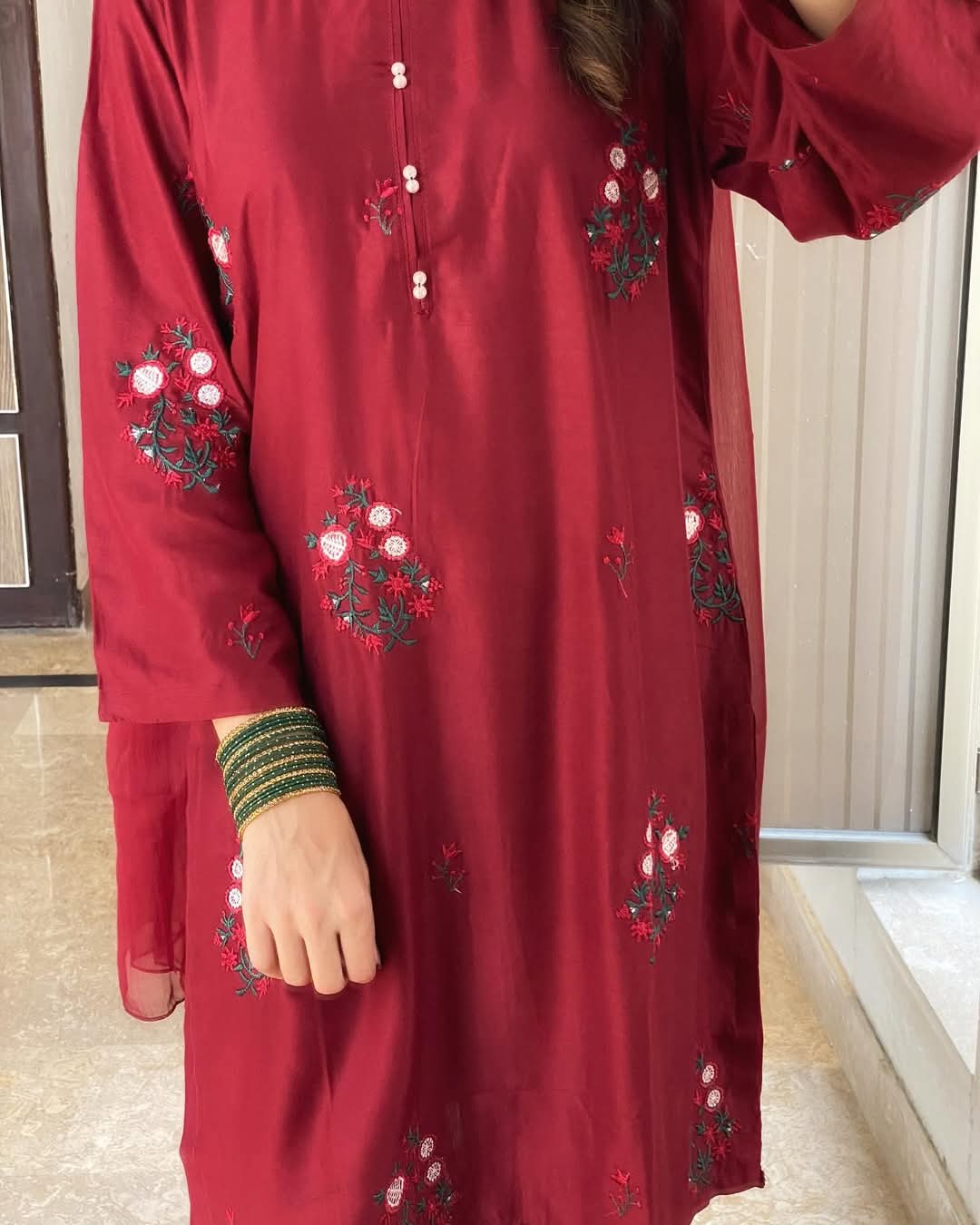 TULIP EMBROIDERED 2-piece Stitched Dress Premium Quality