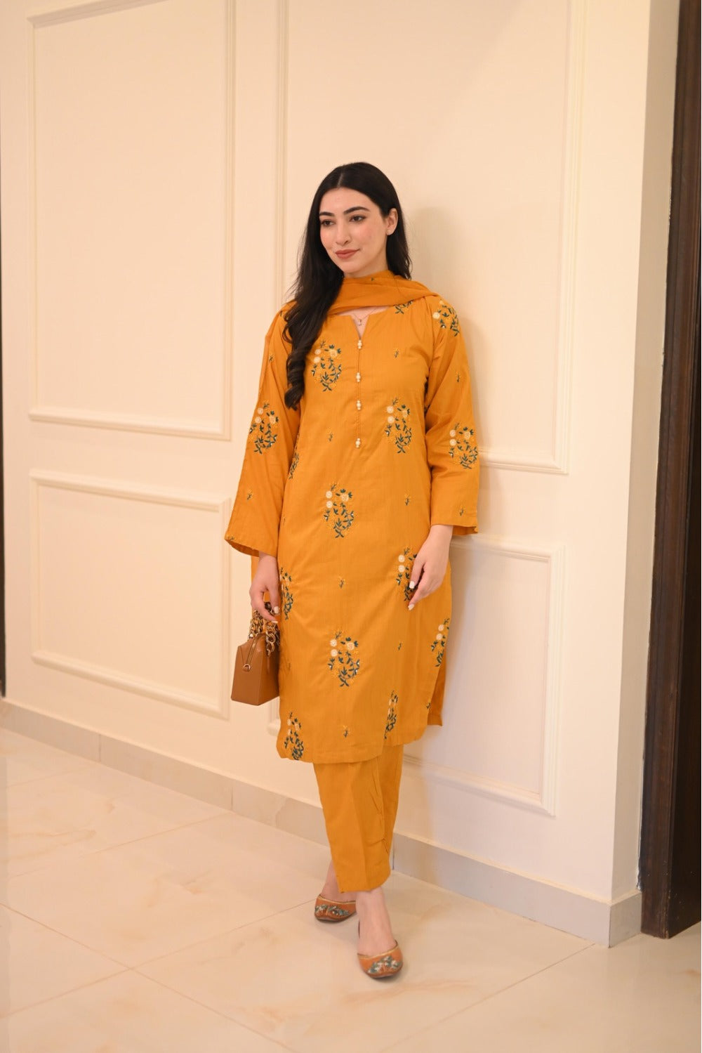 TULIP EMBROIDERED 2-piece Stitched Dress Premium Quality